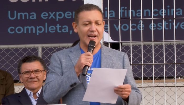 Ministro Nunes Marques durante Corrida pela Democracia, em Brasília (DF) | Reprodução/TSE