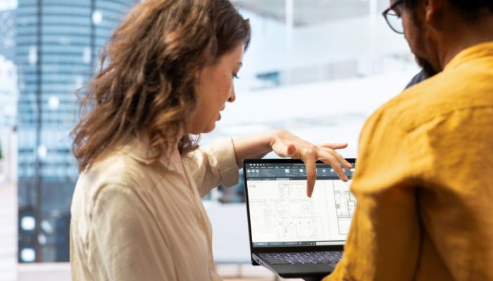 businesswoman-explaining-her-renovation-vision-laptop